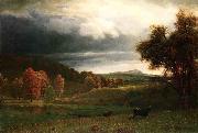 Albert Bierstadt Autumn Landscape: The Catskills oil painting artist